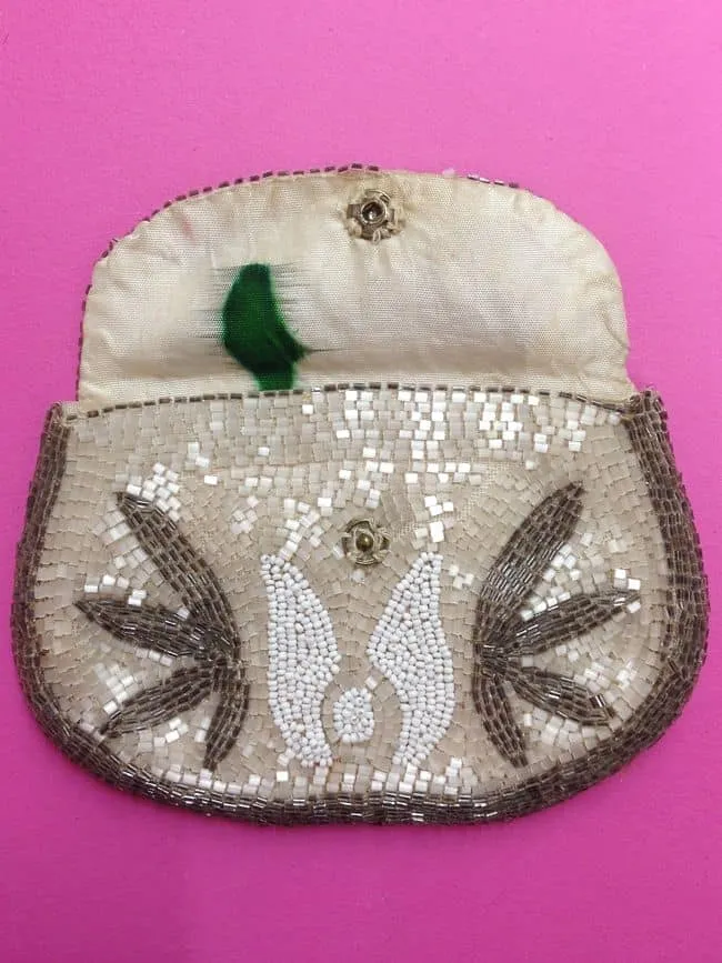 1920s Vintage Beaded Purse Petite