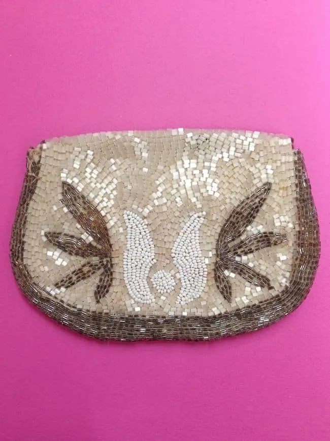 1920s Vintage Beaded Purse Petite