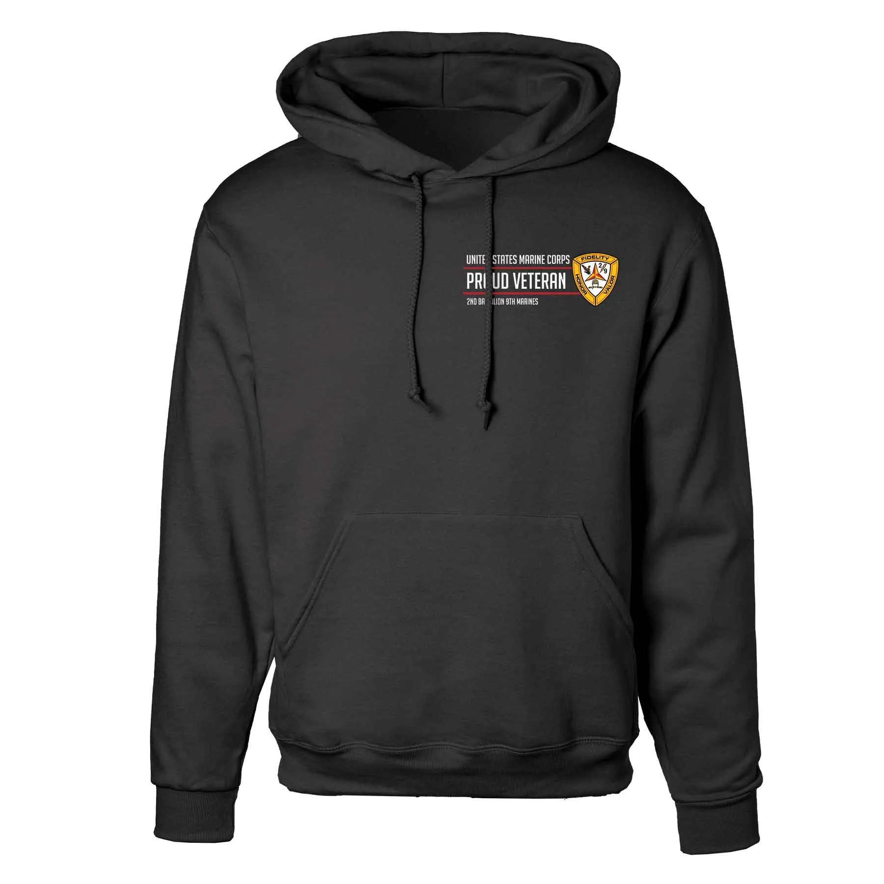 2nd Battalion 9th Marines Proud Veteran Hoodie