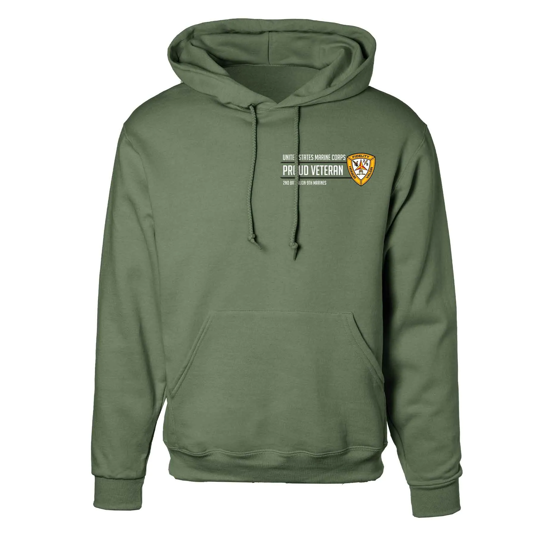 2nd Battalion 9th Marines Proud Veteran Hoodie