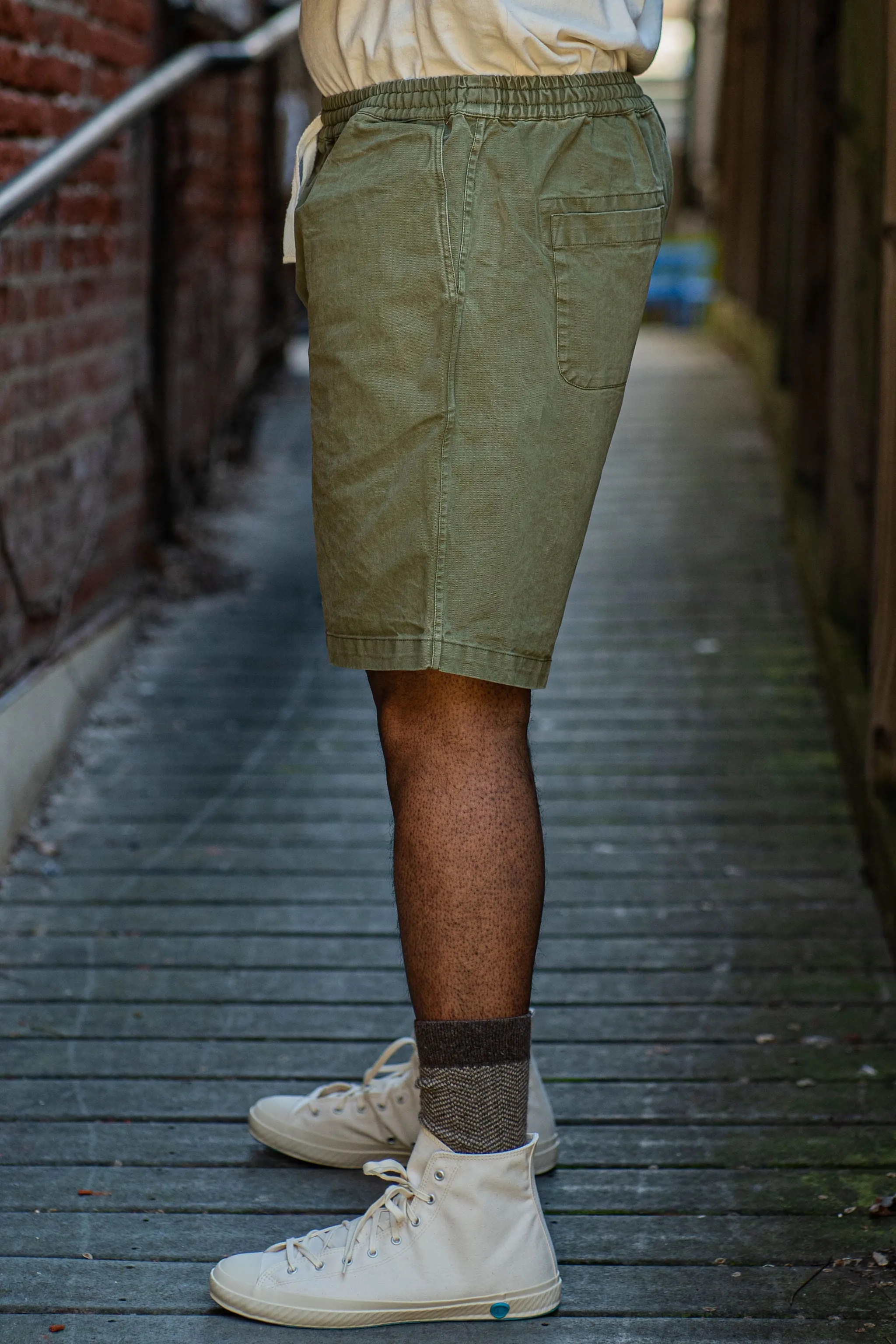 3sixteen Drawstring Shorts - Olive Twill