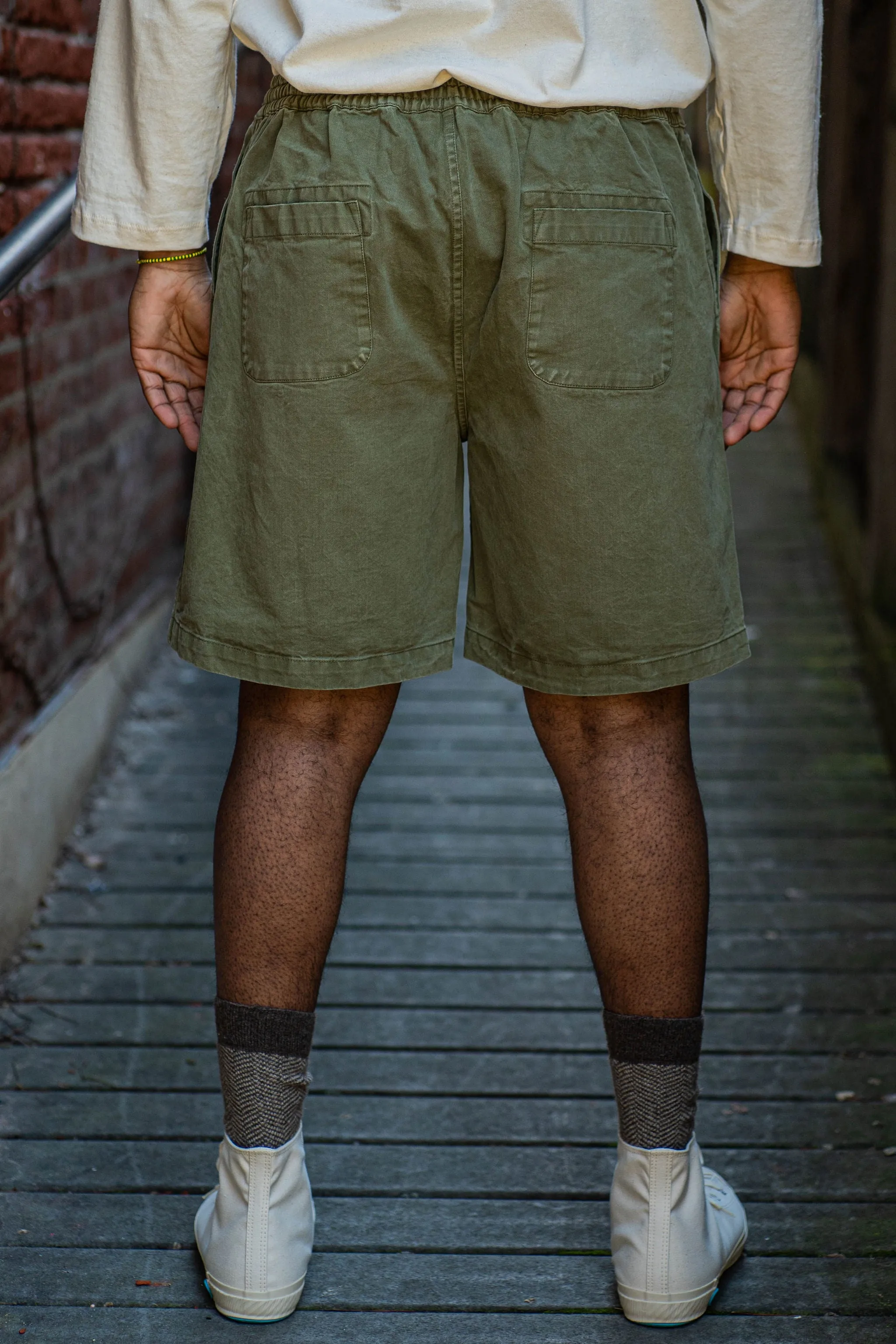 3sixteen Drawstring Shorts - Olive Twill