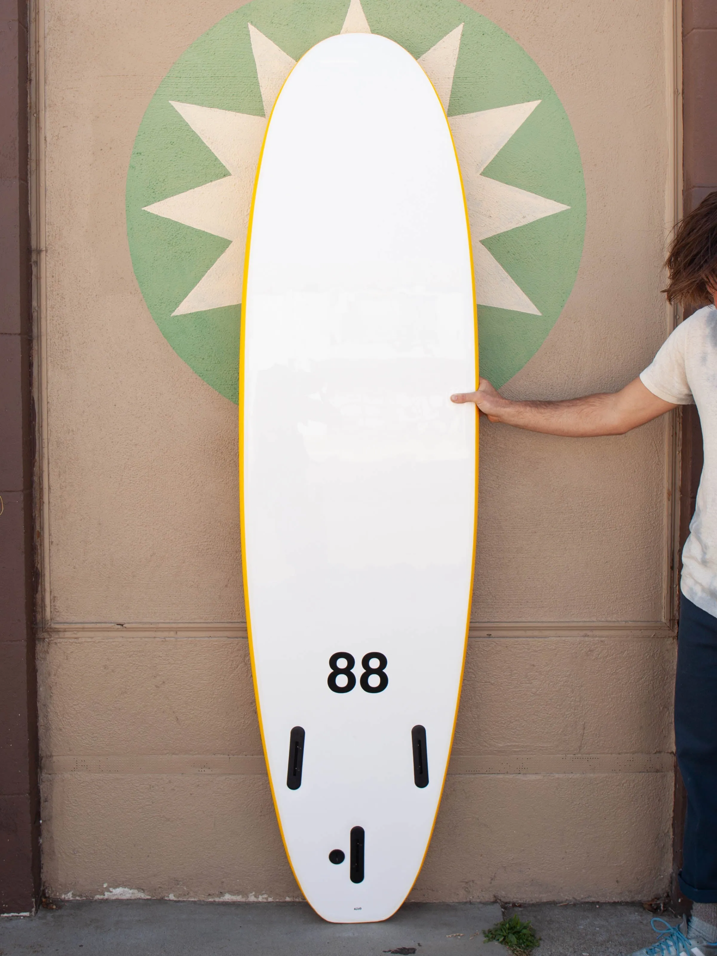 7'0 88 Surfboard ~ Yellow/White