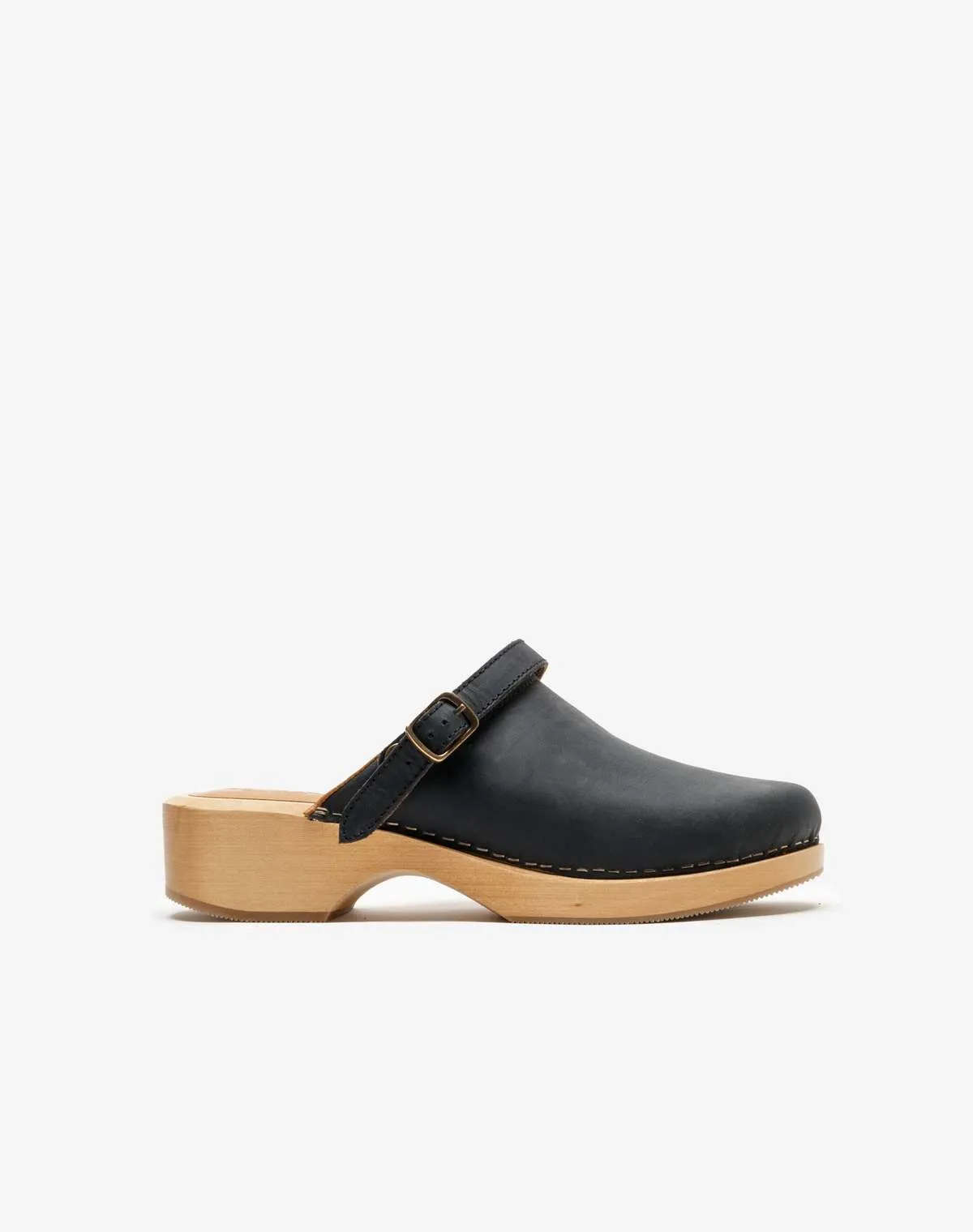 70s Classic Clog - Black Leather