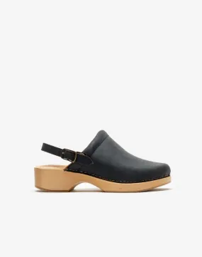 70s Classic Clog - Black Leather