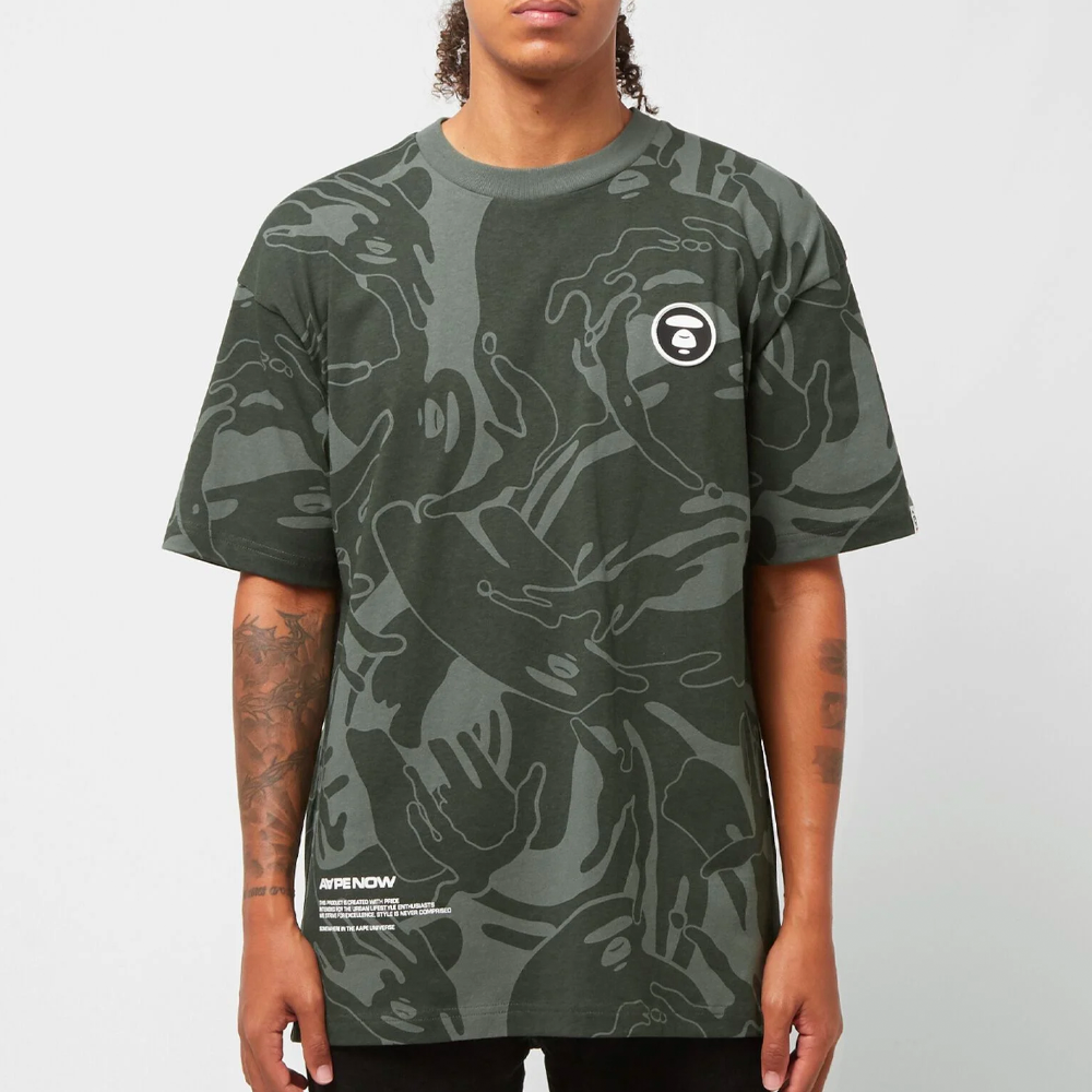 AAPE By A Bathing Ape Camo Badge Tee