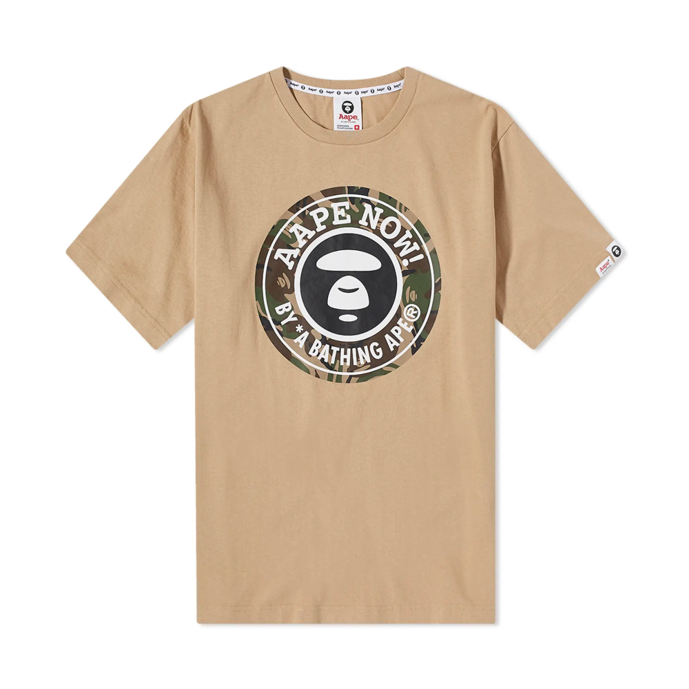 AAPE By A Bathing Ape Green Camo Starbuck Tee