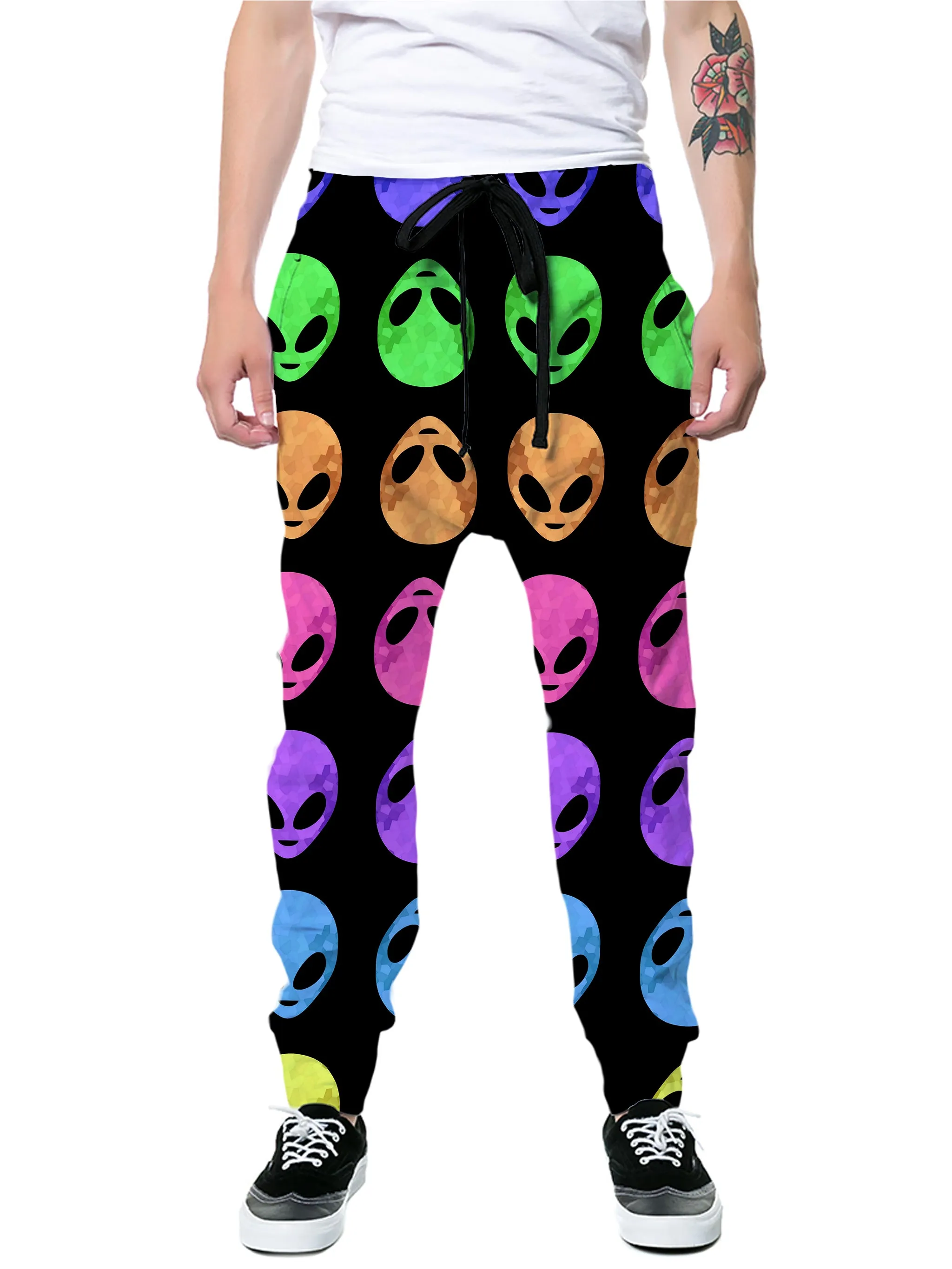 Alien Pattern Hoodie and Joggers Combo