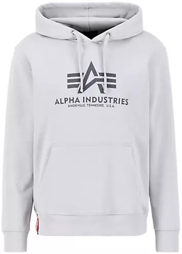 Alpha Industries Logo Print Hoodie | Look Again