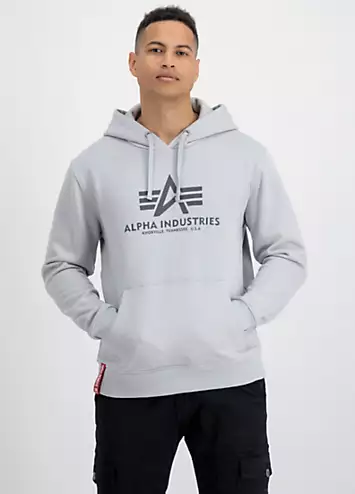 Alpha Industries Logo Print Hoodie | Look Again