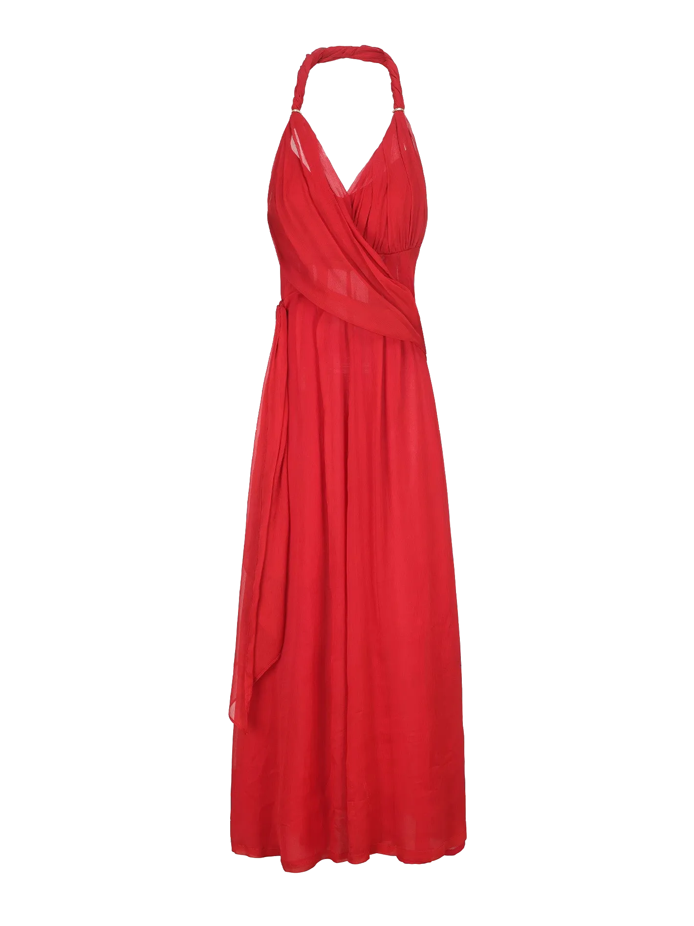 Amber Chiffon Dress (Red)