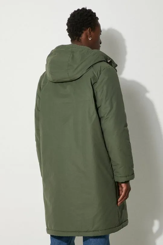 A.P.C. jacket Parka Hector men's green color