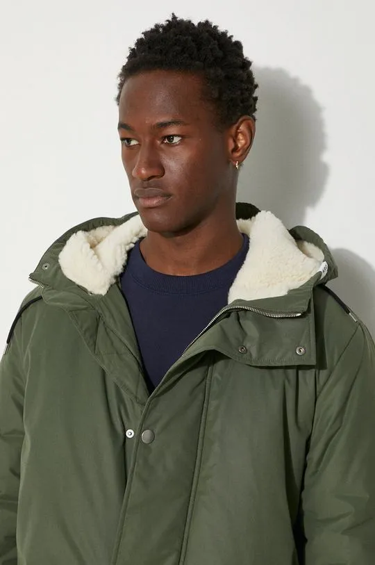 A.P.C. jacket Parka Hector men's green color