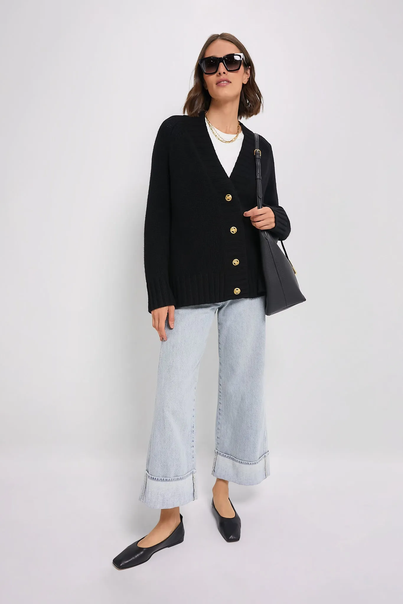 Black Rachel Cashmere Cardigan