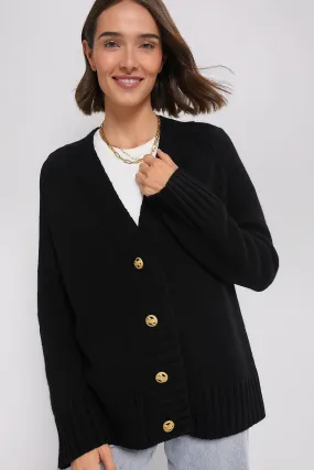 Black Rachel Cashmere Cardigan