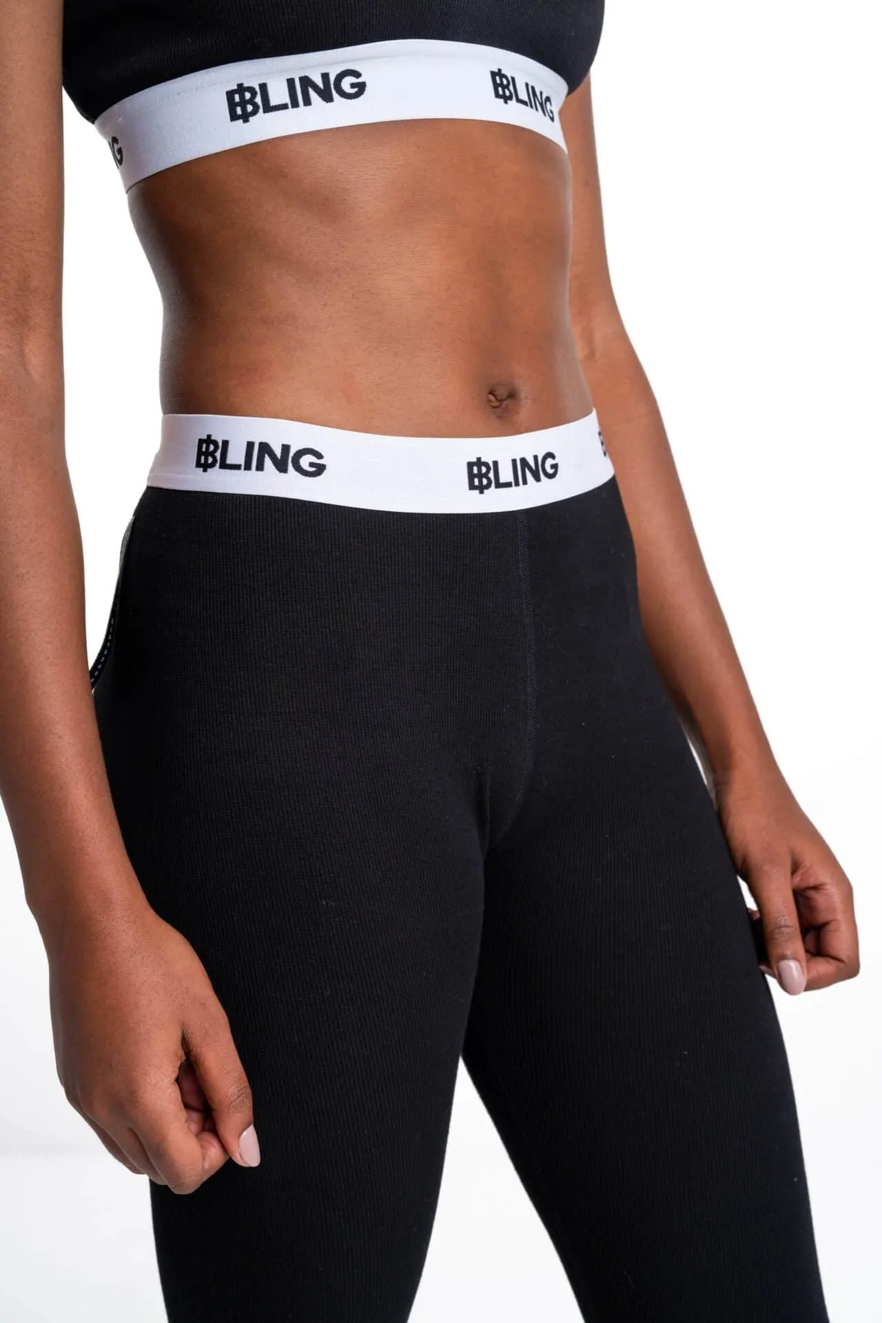 BLING Ladies Knit Legging Black BLW08BC-KB06