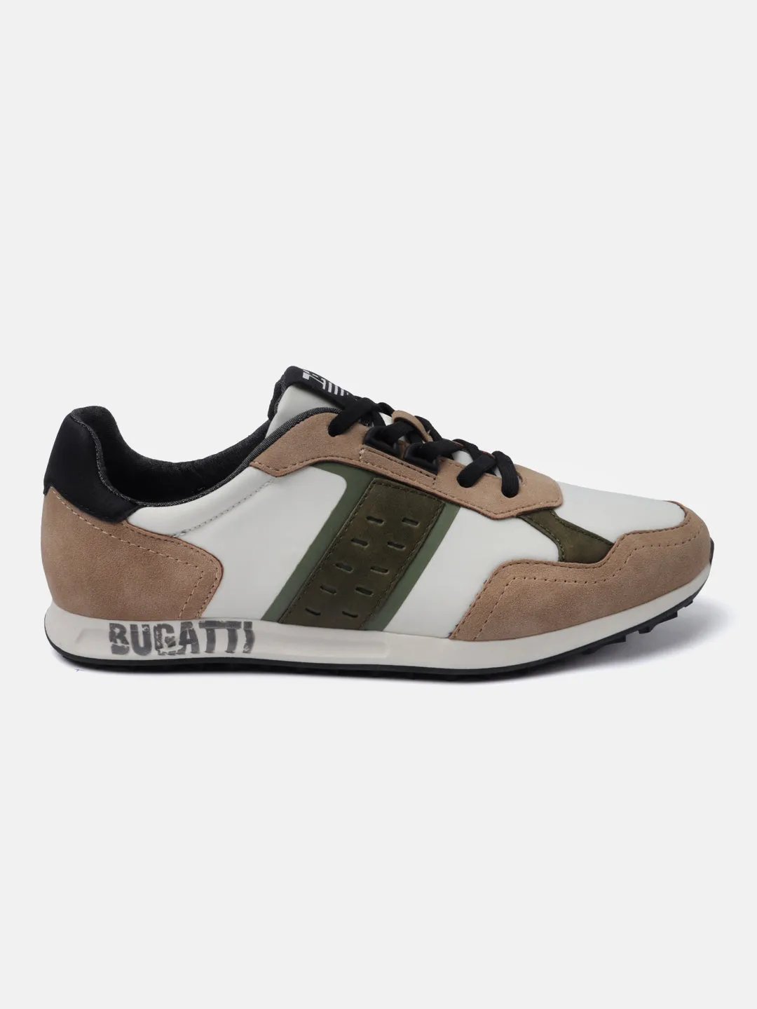 bugatti Beige & Green Sneakers