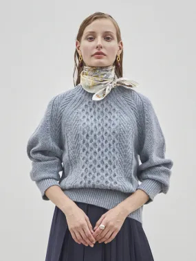 Cable Sweater - Blue