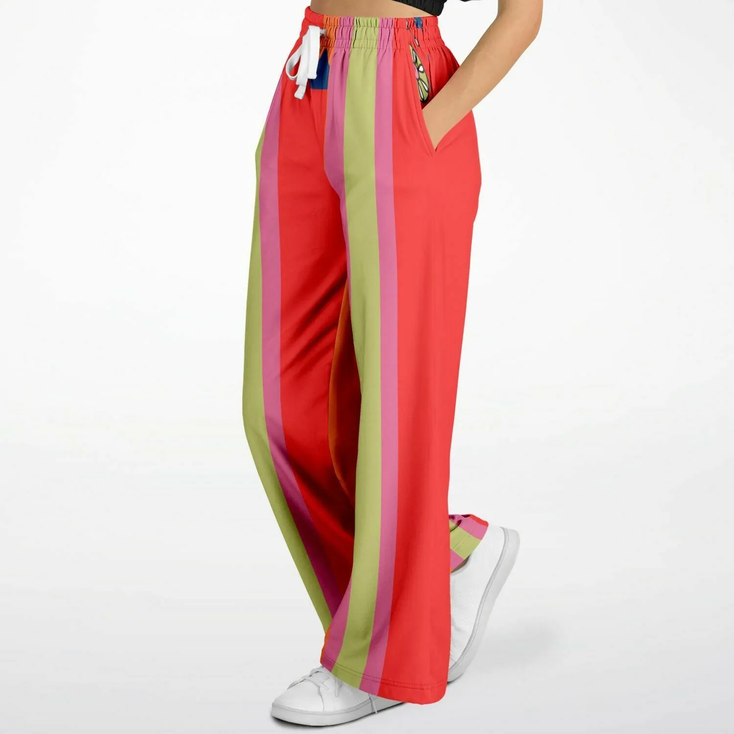 Chili Pepper Colorblock Camo Trio Eco-Poly Stretchy Phat Bellbottoms