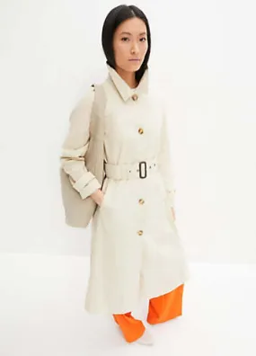 Cotton Trench Coat by bonprix | Look Again