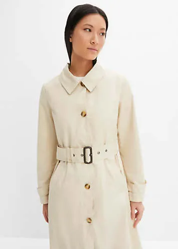 Cotton Trench Coat by bonprix | Look Again