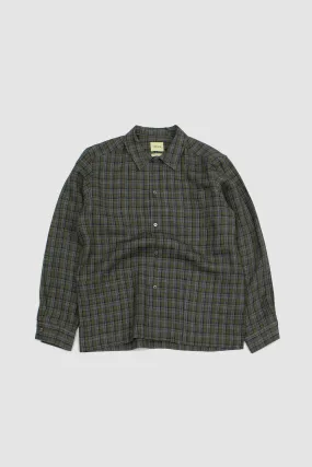 De Bonne Facture Painter's Jacket Green/Grey Checks