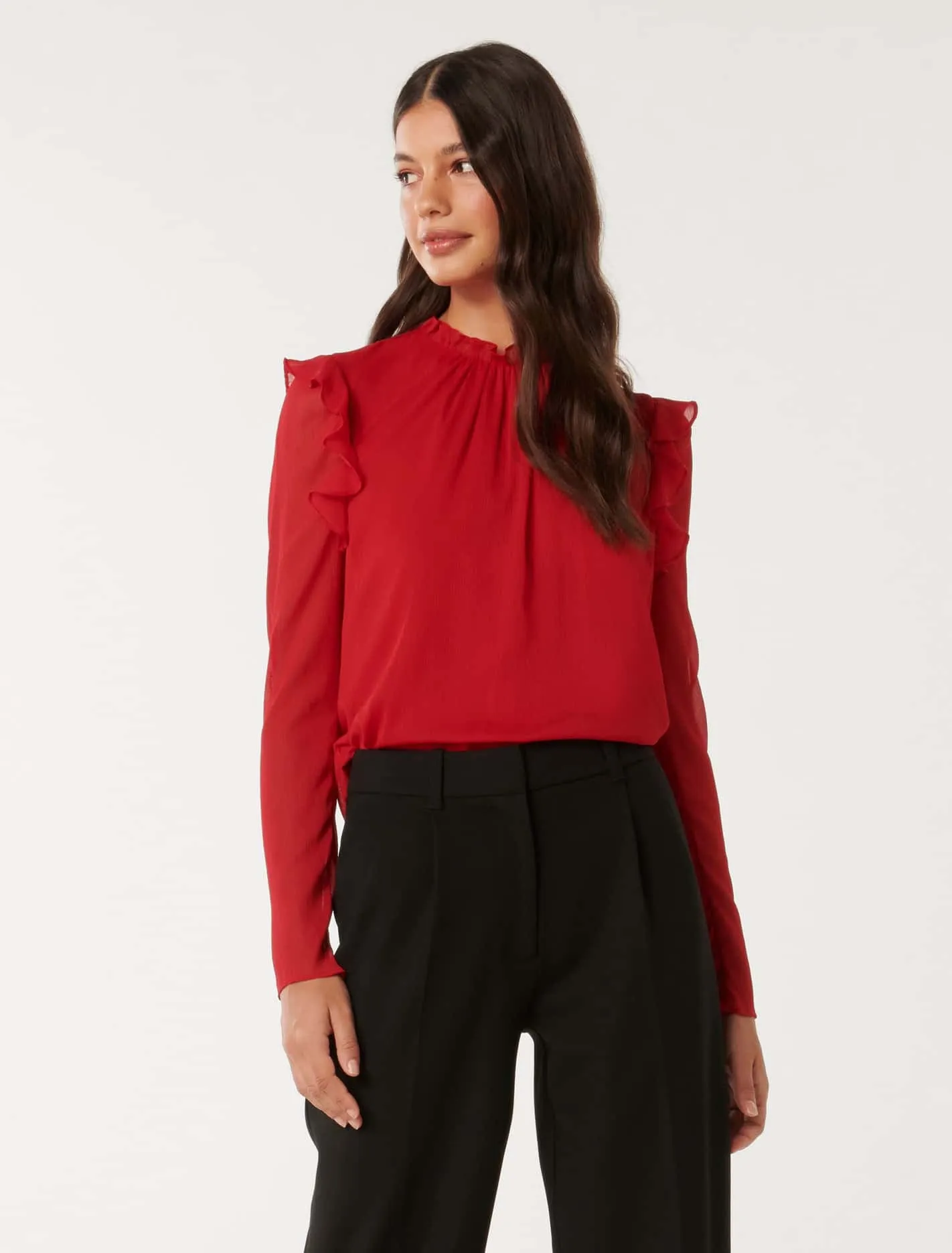 Diane Frill Detail Blouse