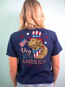 Dog Bless America Short Sleeve T-Shirt