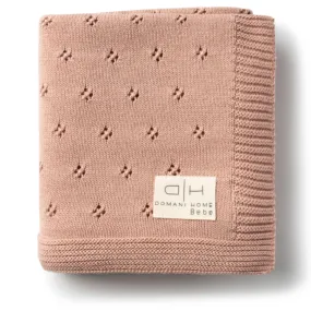 Domani Home Flower Pale Pink Baby Blanket