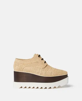 Elyse Raffia Platform Shoes 