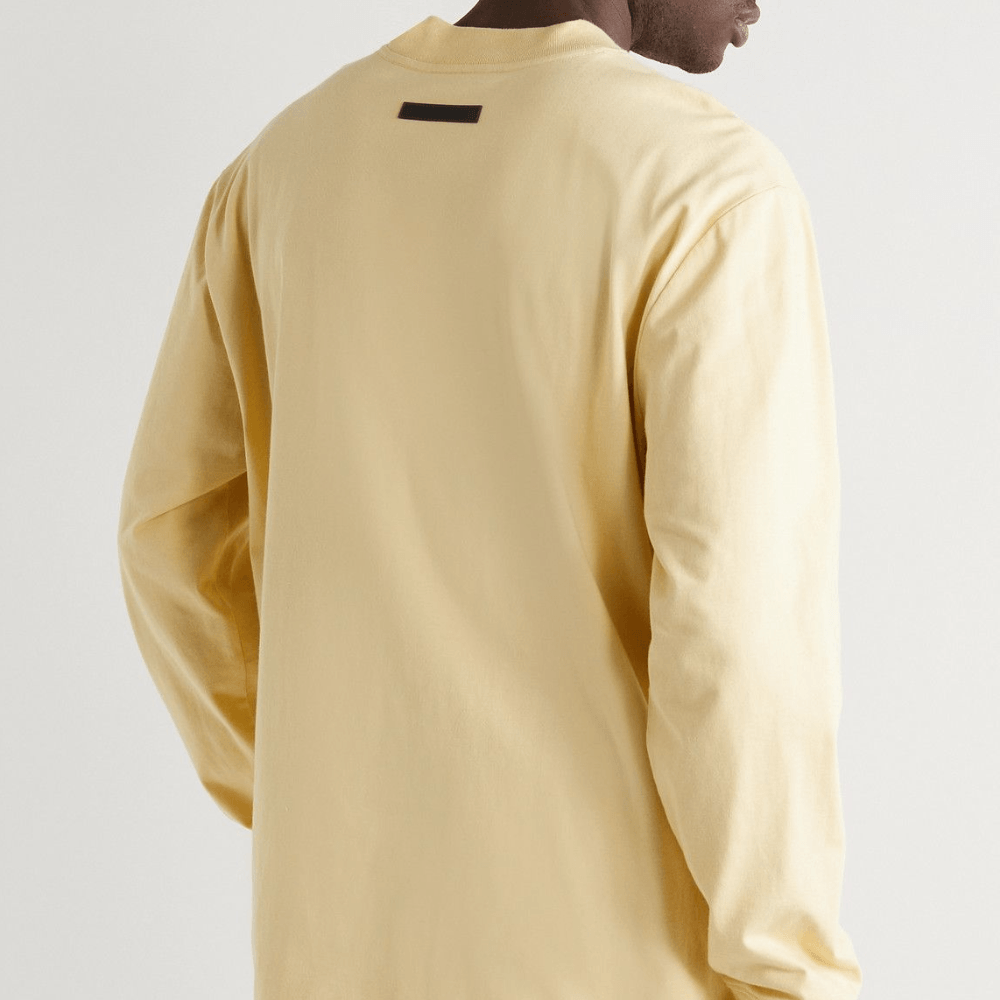 Fear of God ESSENTIALS Appliquéd Logo-Print Long Sleeve Tee