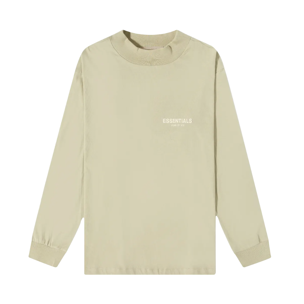 Fear of God ESSENTIALS Long Sleeve Logo Tee Wheat