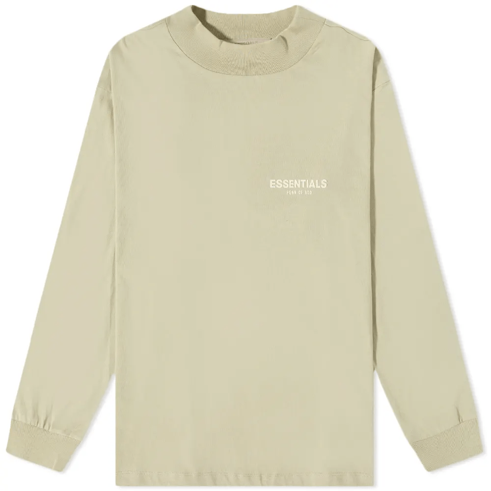 Fear of God ESSENTIALS Long Sleeve Logo Tee Wheat