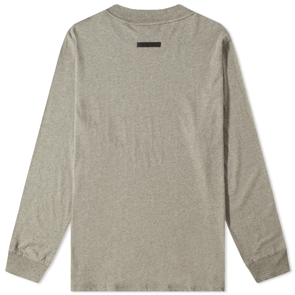 Fear of God ESSENTIALS Long Sleeve Summer Core Tee Dark Heather Oatmeal