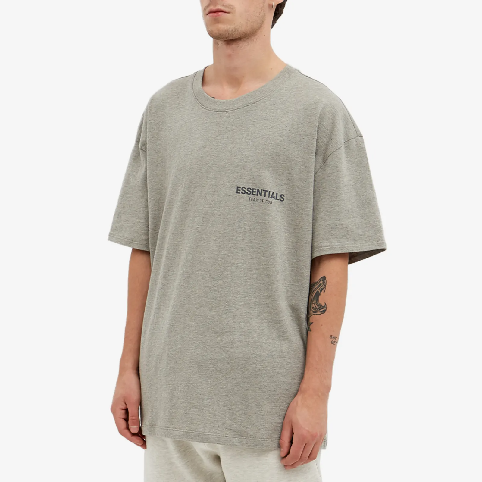 Fear of God ESSENTIALS Short Sleeve Tee 'Dark Heather Oatmeal'