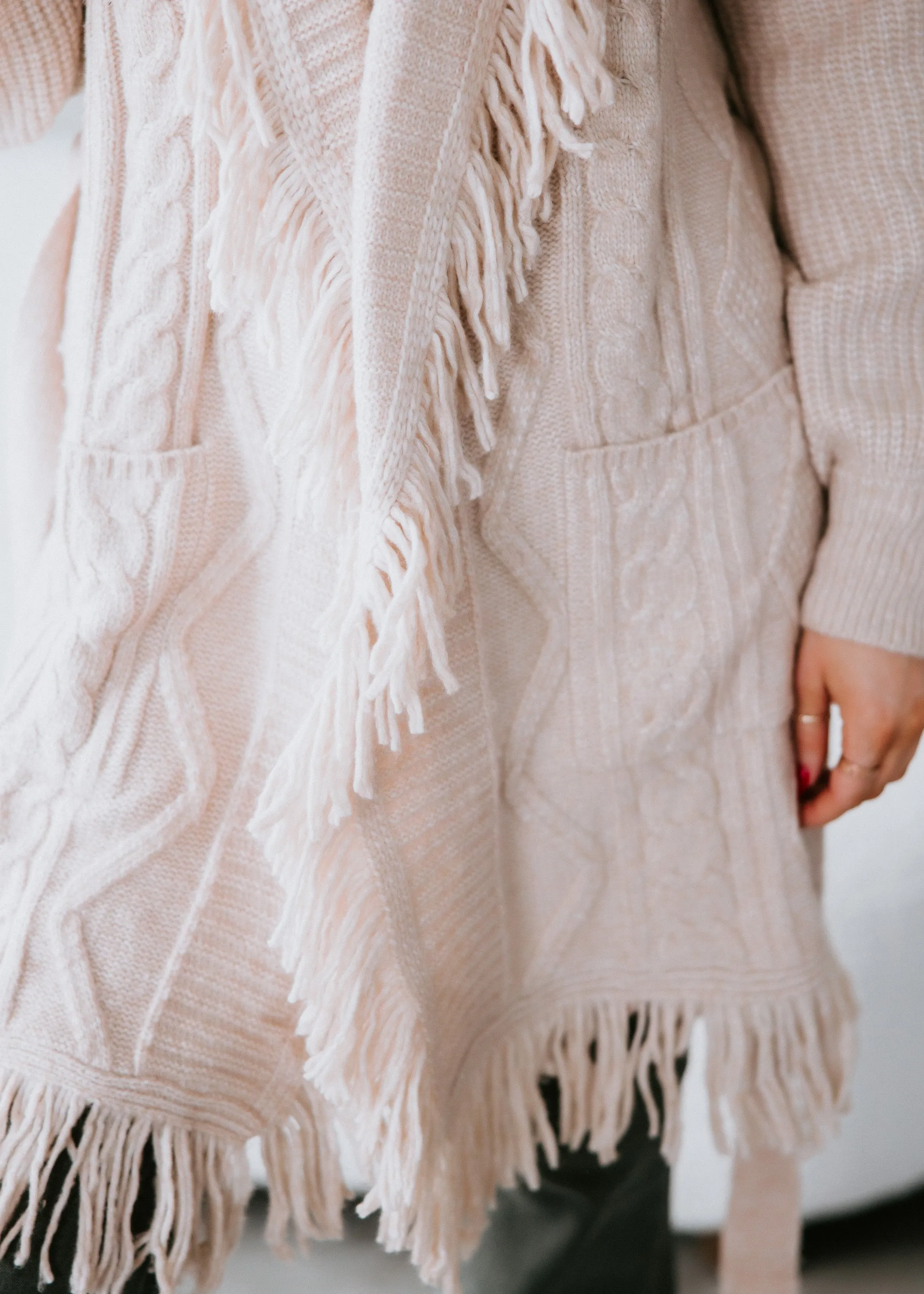 Flyn Fringe Belted Cardigan