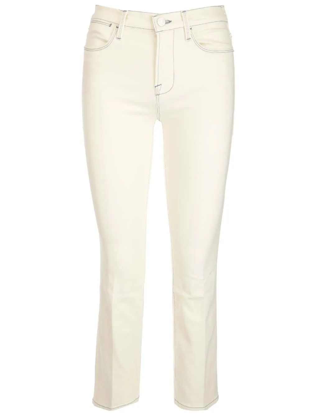 Frame Mid-Rise Straight-Leg Jeans