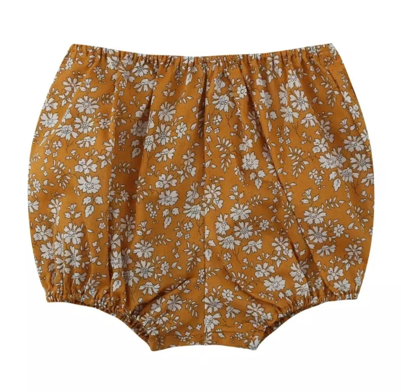 Freya flower and fern mustard baby bloomers (up to 24 months)