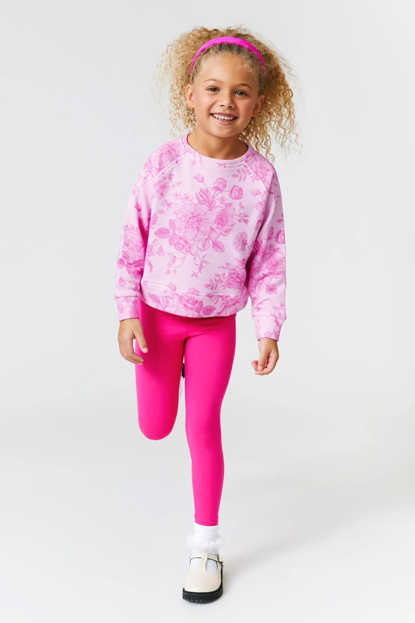 Girls TLC Leggings in Terez Pink