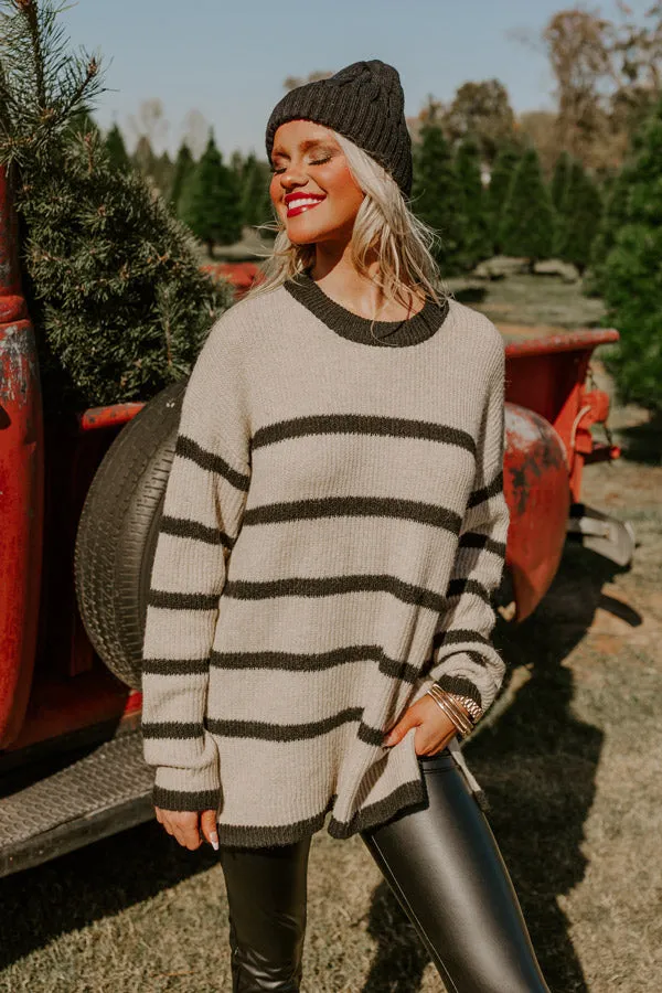 Grateful Life Stripe Knit Sweater