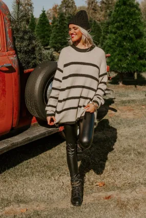 Grateful Life Stripe Knit Sweater