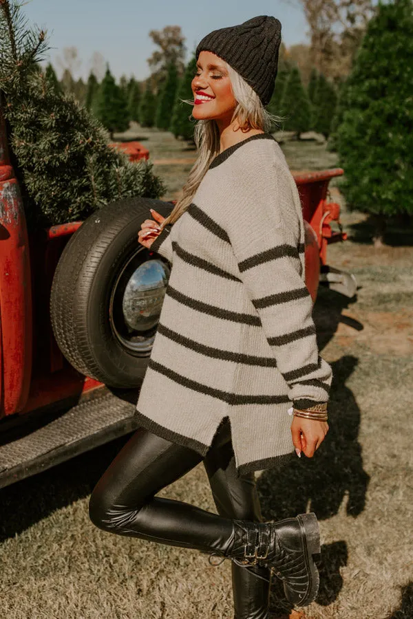 Grateful Life Stripe Knit Sweater