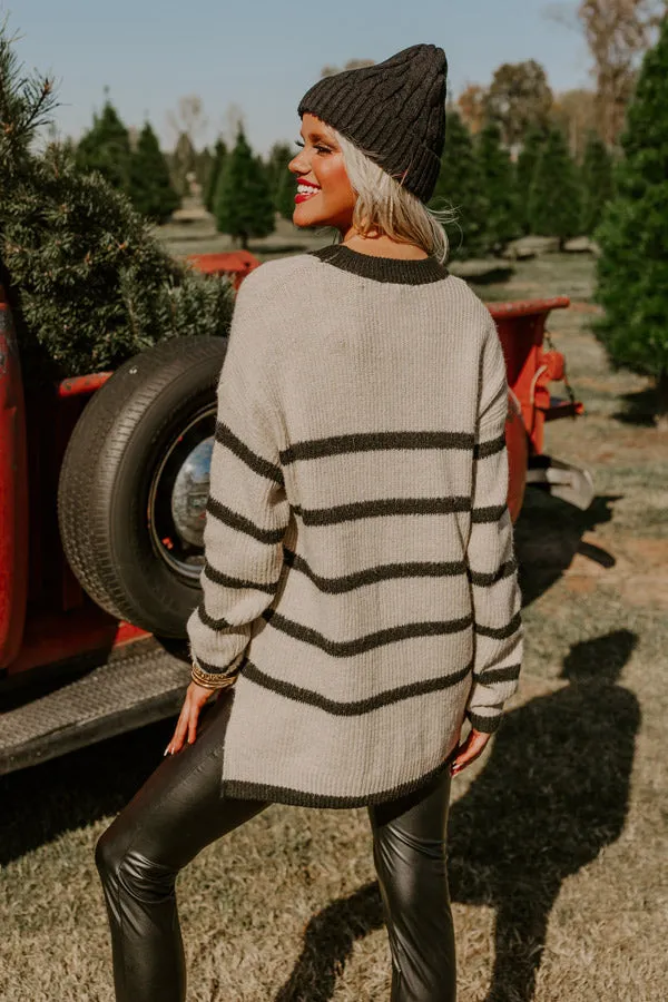 Grateful Life Stripe Knit Sweater