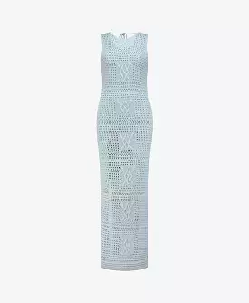 Halogen Blue Izara Crochet Dress