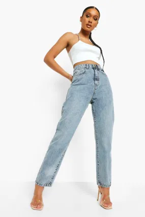 High Rise Straight Leg Jeans