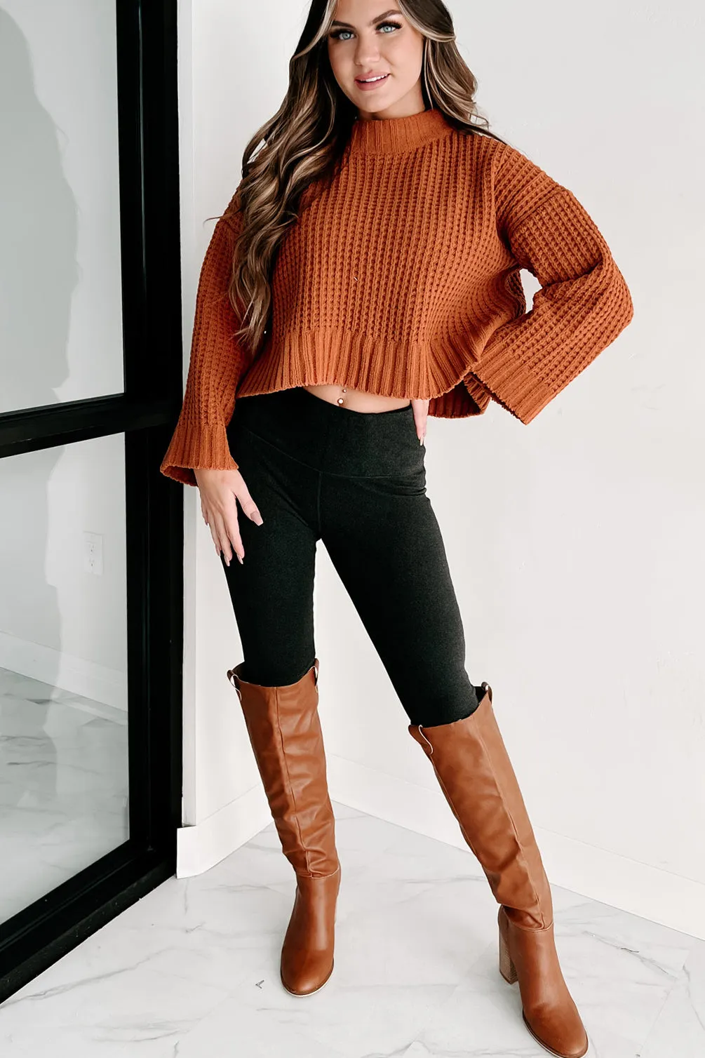 Holiday Steal- Style Conscious Chunky Knit Sweater (Camel)