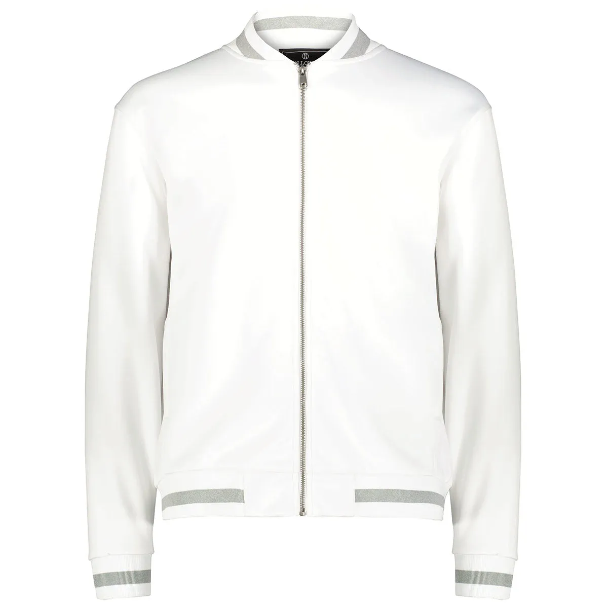 Holloway Men's White/Athletic Heather V-Street Full Zip Jacket