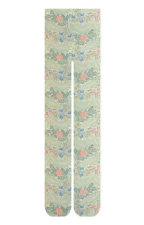 Instant Shipping! LARKSPUR by WILLIAM MORRIS PRINTED TIGHTS