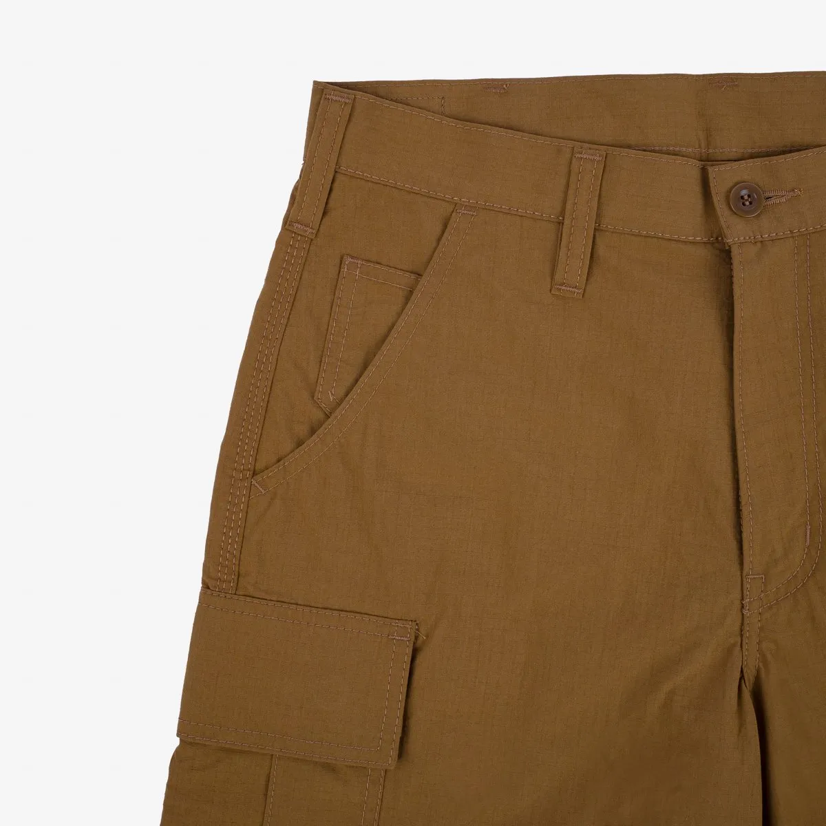 Iron Heart - IH-736-brown Ripstop Cargo Shortsl