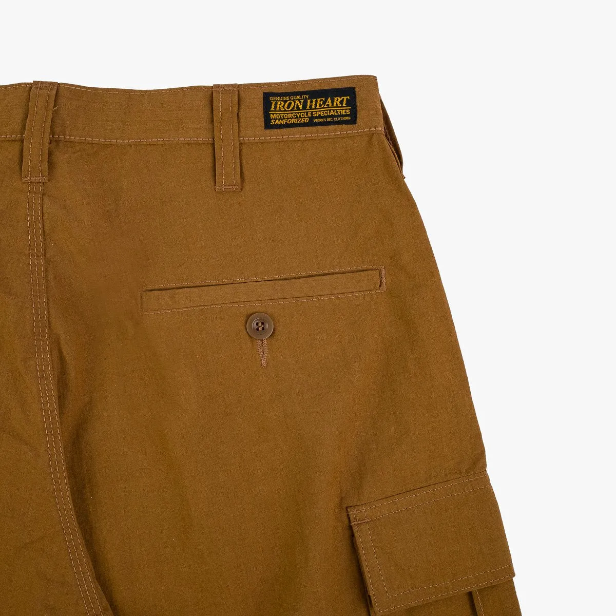 Iron Heart - IH-736-brown Ripstop Cargo Shortsl